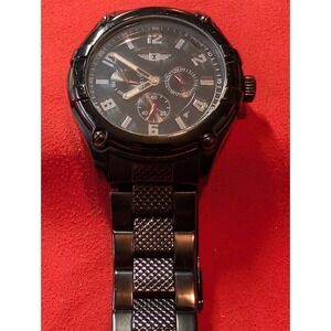 INVICTA Multi-Function Black Ion-Plated Stainless Steel Watch